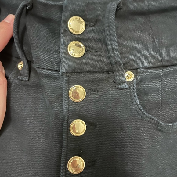 Like New Good American “Good Waist” Button Fly High Waisted Jeans - Size 0/25 - Picture 8 of 16